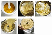Making mango ice cream gugelhupf