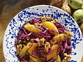 Red Cabbage Salad with Oranges & Walnuts