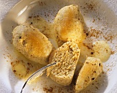 Cottage cheese dumplings with sunflower seeds