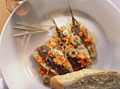 Sardines Spanish style with bread
