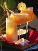 Three Tropical Cocktails