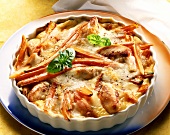 Poultry casserole with carrots