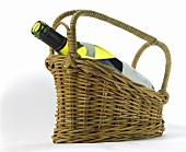 Bottle of Wine in a Decanting Basket