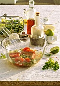 Tomatoes in Vinaigrette Dressing; Salad Ingredients