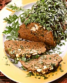 Meatloaf with sheep's cheese and parsley