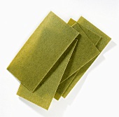 Grüne Lasagneplatten