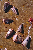 Refuse at the fish market: fish heads on the ground