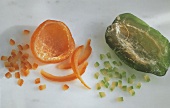 Candied fruits: orange and lemon peel