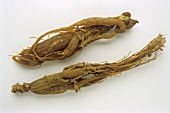 Two ginseng roots