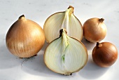 Spanish Onions; One Cut in Half