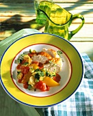 Chicken breast fillets with Provencal vegetables