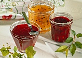 Three jars of jam