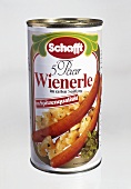 A tin of "wienies" (Schafft brand)
