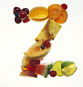 Buchstabe Z aus Früchten