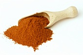 Cayenne Pepper in a Wooden Scoop
