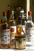 Various rum bottles (West Indies Rum Refinery, Barbados)