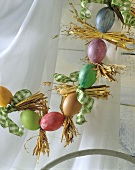 Easter decoration: garland of Easter eggs