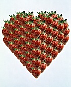 Heart-shaped Strawberry Cake