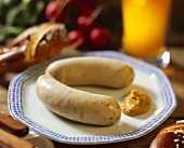 Bratwurst with a Dollop of Mustard