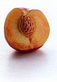 Half of a Peach with Pit