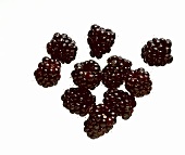 A few blackberries