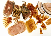 Still life with various types of ham