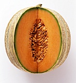 A Sliced Cantaloupe Melon
