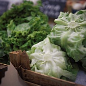Assorted Lettuce For Sale at a Market