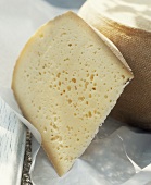 A piece of Pyrenean cheese
