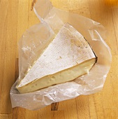 A piece of Vacherin cheese