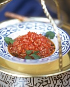 Tomato confit with sesame seeds (from Morocco)