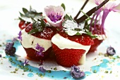 Erdbeeren mit Mascarponefüllung