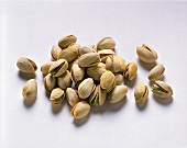 A heap of pistachios