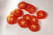 Several slices of tomato