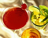Cosmospolitan and Lemon Cocktail