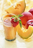 Fruit juice from melons, strawberries & nectarines