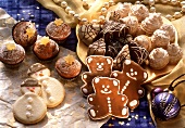 Various Christmas biscuits