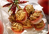Biscuits with pine nuts for the Christmas period