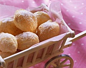 Snowballs (puff pastry balls with sugar)