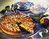 Apple rice cake with sultanas & granulated sugar
