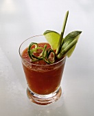 Bloody Mary with Chives and Limes