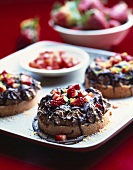 Tartlet with chocolate mousse