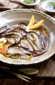 Marinated aubergines