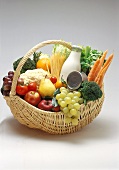 Basket with Groceries