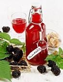 Home-made blackberry liqueur