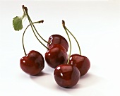 Five Red Cherries