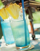 Two Glasses of Blue Lagoon