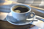 A cup of black coffee 