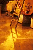 Barrels in wine cellar, Chateau Romanin, St. Remy de Provence