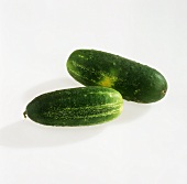 Two pickled gherkins